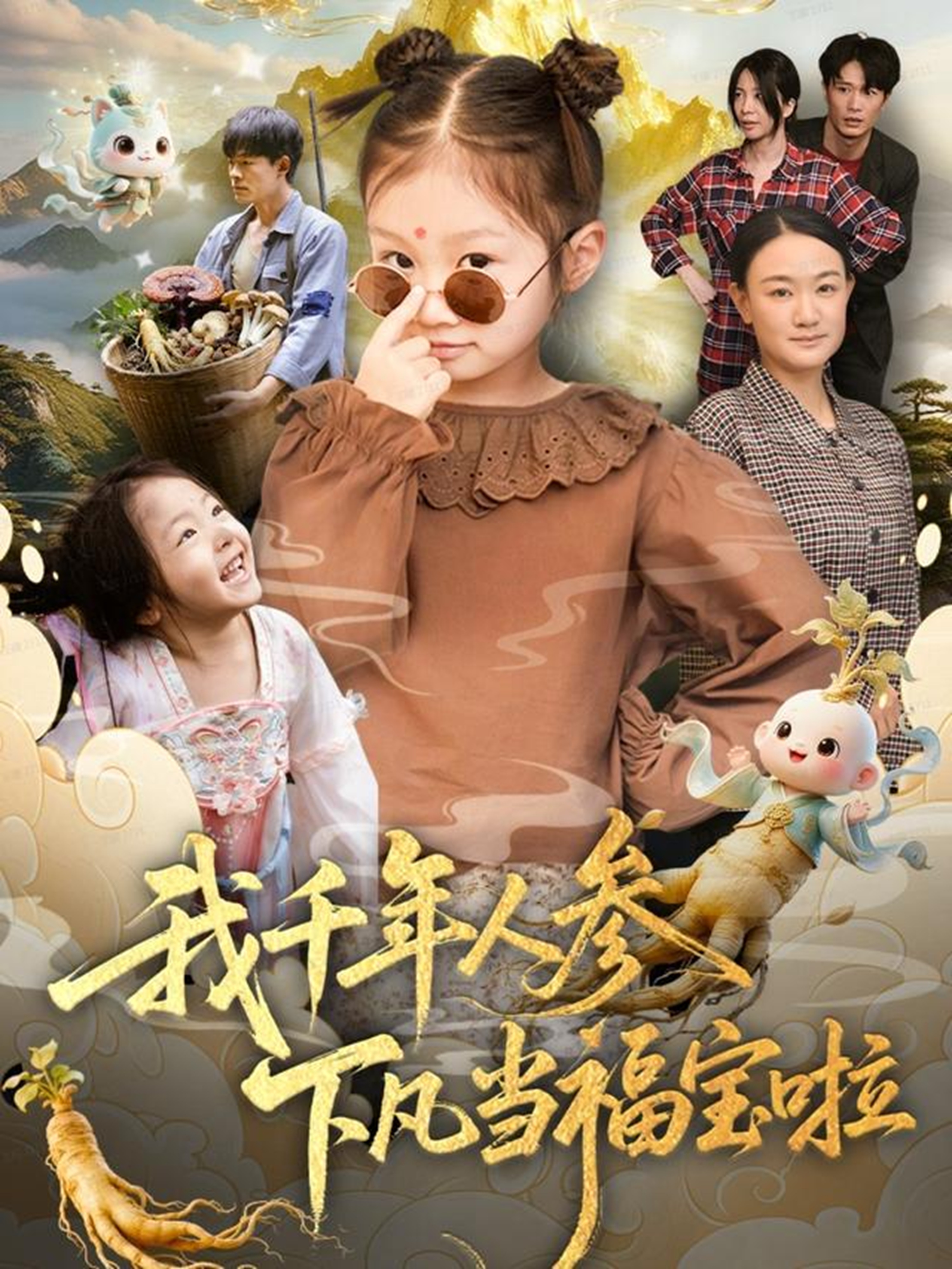 我千年人参下凡当福宝啦